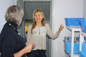 I am warmly greeted by Sarah Bellows who is the volunteer manager